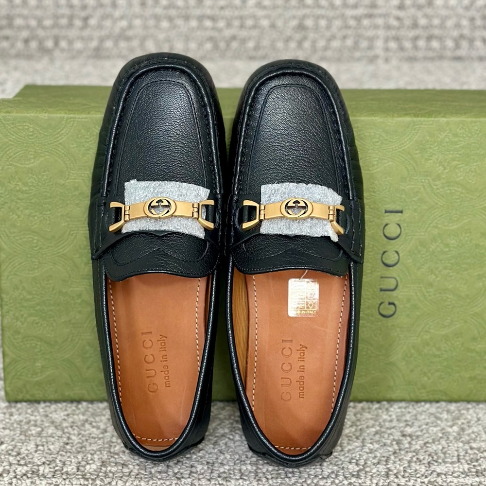 GUCCI Moccasin Leather Drivers
